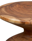 Lynx - Hourglass Accent Table - Dark Brown