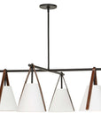 Reins - Accent Straps 4 Light Chandelier - Black