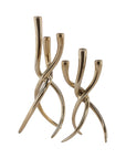 Ansley - Taper Candle Holder Set Set of 2 - Gold