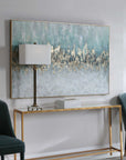 Divide - Hand Painted Art - Blue