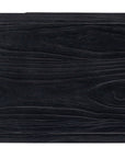 Linville Falls - Shou Sugi Ban 2-Drawer Nightstand - Black