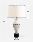 Magdaline - Rustic Table Lamp - White