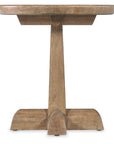 Vineyard Row - Round Pedestal End Table - Light Brown
