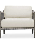Borneo - Outdoor Lounge Chair - White / Dark Gray