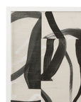 Ink Maze Framed Print Set of 2 - Gray / Black