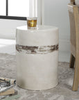 Comanche - White Ceramic Garden Stool