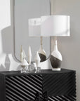 Tanali - Modern Table Lamp - White & Gray