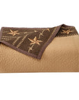 Rustic Star - Twin Star Ranch Reversible Quilt Set Set of 2 - Brown / Tan