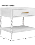 Bales - Side Table - Off-White
