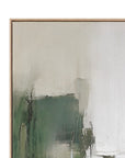 Verdant Horizon I Framed Canvas - Green