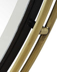 Wesley - Round Mirror - Gold