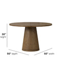 Lyra - Round Dining Table - Light Brown
