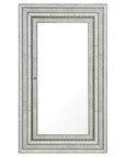 Melange - Glamour Floor Mirror With Jewelry Armoire Storage - Champagne