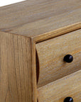 Millard - Curved 4 Drawer Chest - Woodtone