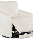 CC - Bonnie Swivel Chair With Power Footrest - White