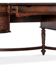 Charleston - Kidney Writing Desk - Dark Brown