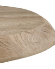 Tiernan - Reclaimed Oak Round Side Table - Woodtone