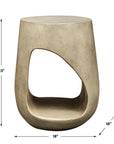 Lithos - Outdoor Accent Table - Gray