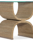 Melange - Lenny Woven End Table - Light Brown