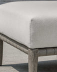 Borneo - Cushion Outdoor Ottoman - White