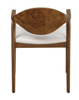 Augusta - Burl Dining Chair - Brown,White