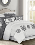 Madison - King Linen Duvet Cover - Gray