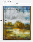 John's - Field Framed Landscape Art - Beige