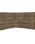 MS - Simone Six-Piece Power Reclining Sectional - Dark Brown