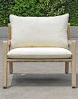 Strapped - Outdoor Lounge Chair - Light Brown / Light Gray