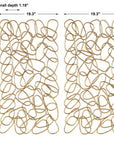 In The Loop - Wall Art (Set of 2) - Gold