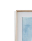 Lone Sailboat I Framed Print - Blue