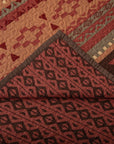 Broken Arrow - Full/Queen Reversible Quilt Set Set of 3 - Red / Tan / Brown