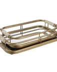 Rosea - Trays (Set of 2) - Brushed Gold