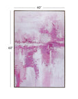 Settled Canvas Art - Pink