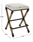 Firth - Rustic Counter Stool - Oatmeal
