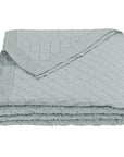 Diamond Linen - Full/Queen Linen Cotton Diamond Quilt - Seaglass