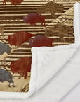 Campfire - Home On The Range Campfire Sherpa Throw 6 Per Carton - Multi Color
