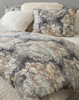 Victoria - King Washed Linen Comforter Set Set of 3 - Multi Color