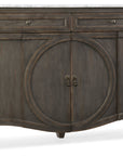 Melange - Arabella 4-Door Two-Drawer Credenza - Dark Gray