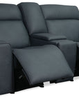 Riverton - Power Gliding Console Loveseat With Power Headrest And Lumbar - Black