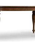 Leesburg - Leg Table With Two 18" Leaves - Dark Brown