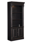 Telluride - Bunching Bookcase With Doors - Black