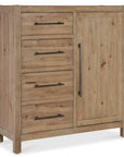 Vineyard Row - Four-Drawer Door Chest - Light Brown