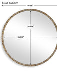 Odeon - Shell Inlay Round Mirror - Bronze