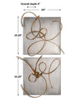 Harmony - Metal Wall Art (Set of 2) - Gold