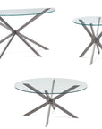 Deen - Round End Table - Gray
