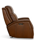 Mustang - Power Gliding Recliner With Power Headrest - Rust