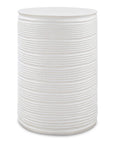 Borderline - White Drum Table