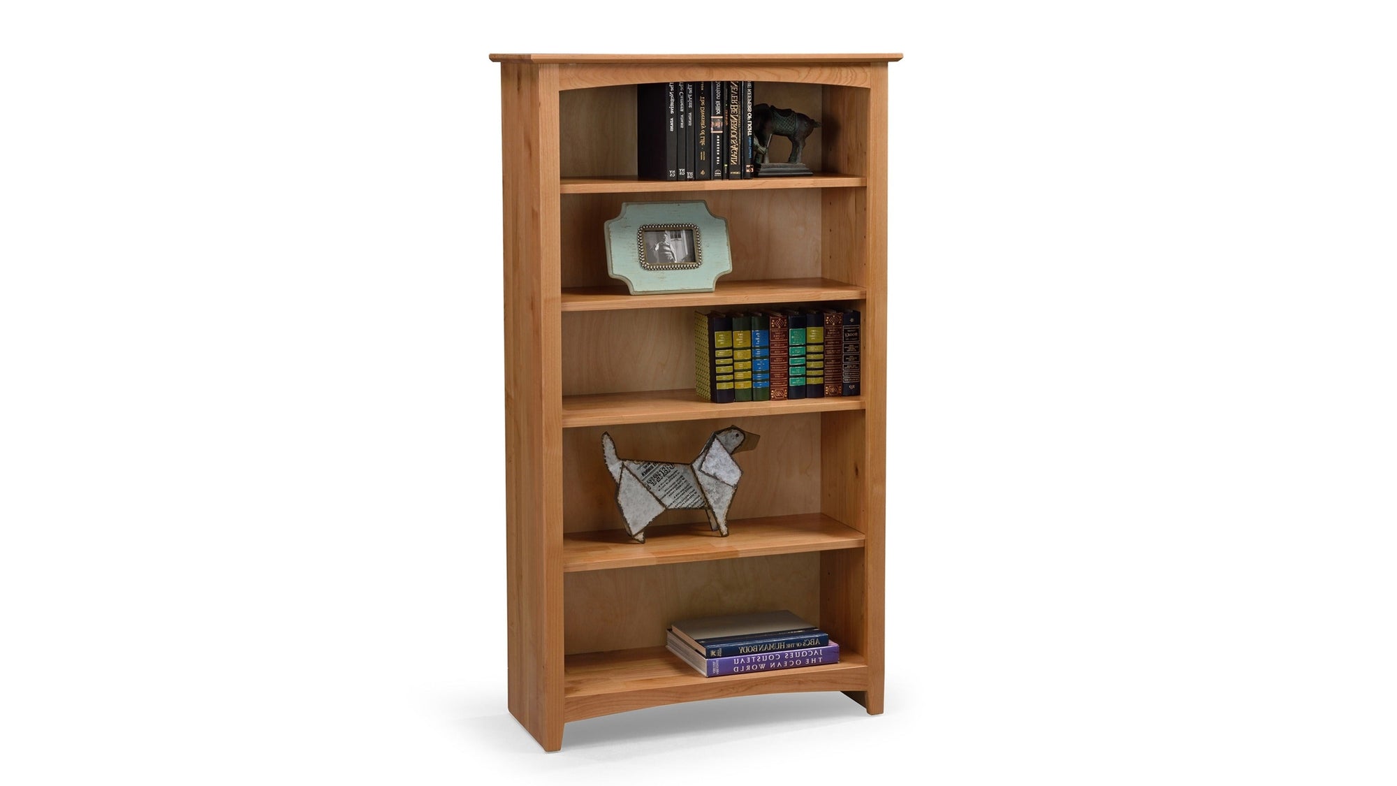 30" x 60" Alder Bookcase