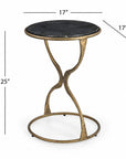 Hourglass - Accent Table - Bronze / Black